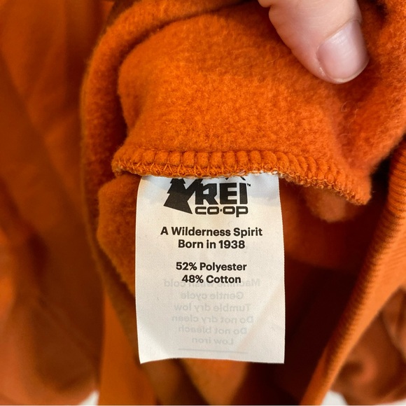 Mens REI Co Op Crew Neck Sweatshirt Orange XXXL - Picture 4 of 6
